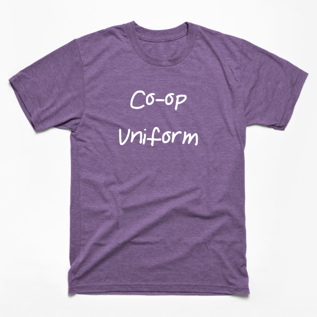 Co-op Uniform (white text) t-shirts, mugs, stickers & more