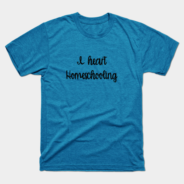 I heart homeschooling (black text) t-shirts, mugs, stickers & more