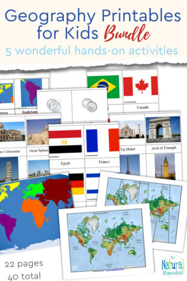 Geography Printables for Kids {Bundle} - The Natural Homeschool