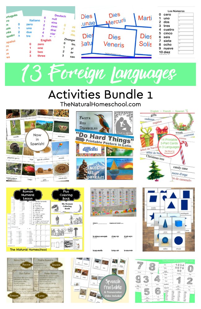 What is the best or easiest foreign language for kids to learn? Well, they say that learning Spanish for kids is usually the first recommended language, so I'm including some Spanish printables here. But I don't stop there! Check this out!