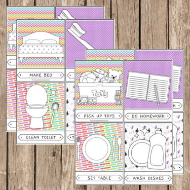 12 Printable Chore Charts Pictures and Practical Activities - The ...