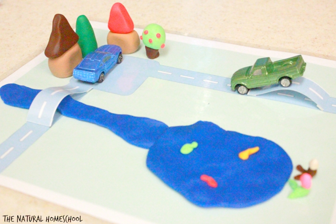 Toy car and roads printable activity - The Natural Homeschool Shop