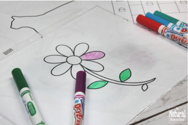 23 Dry erase coloring pages - The Natural Homeschool Shop