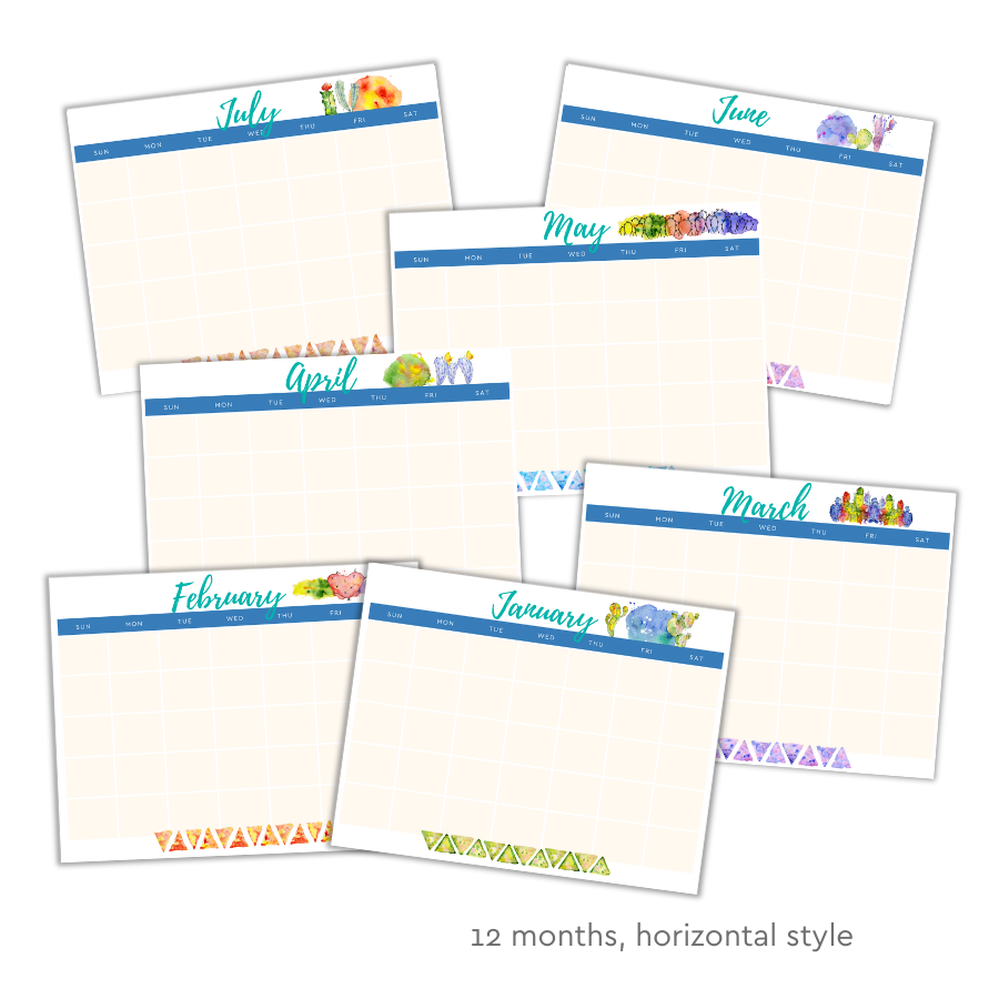 Are you ready for a beautiful homeschool horizontal calendar that will get you started on your homeschool year on the right foot? If so, you definitely have to come and take a look at this great homeschool 12-month calendar.